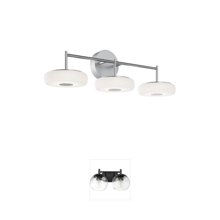 AFX June 30-Inch Satin Nickel Integrated LED Vanity Light