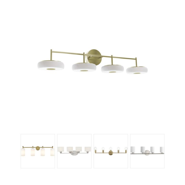 AFX June 41" Integrated LED Vanity Light in Light Antique Brass
