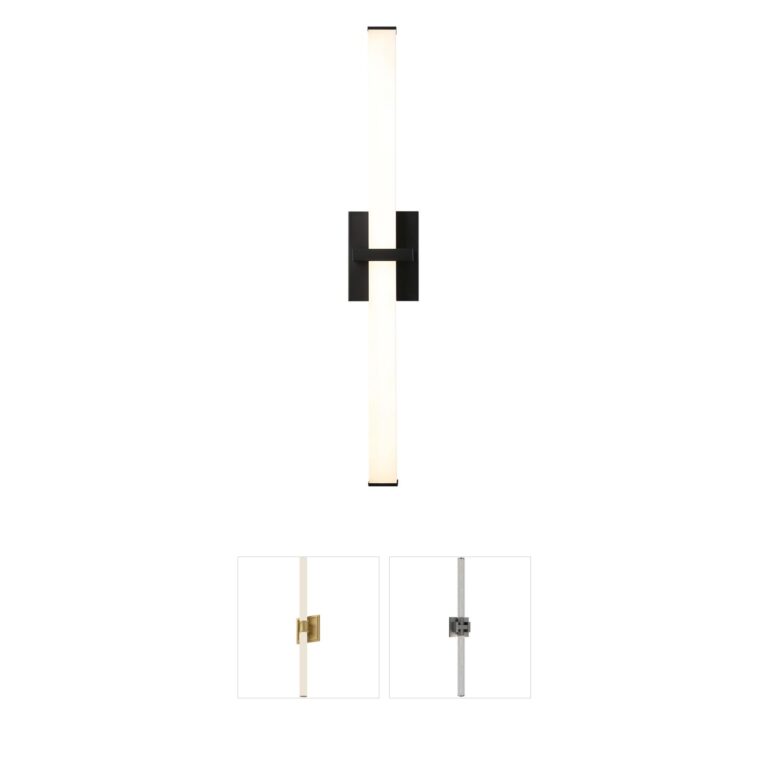 Golden Lighting Elon Integrated LED Matte Black Reversible Vanity Light
