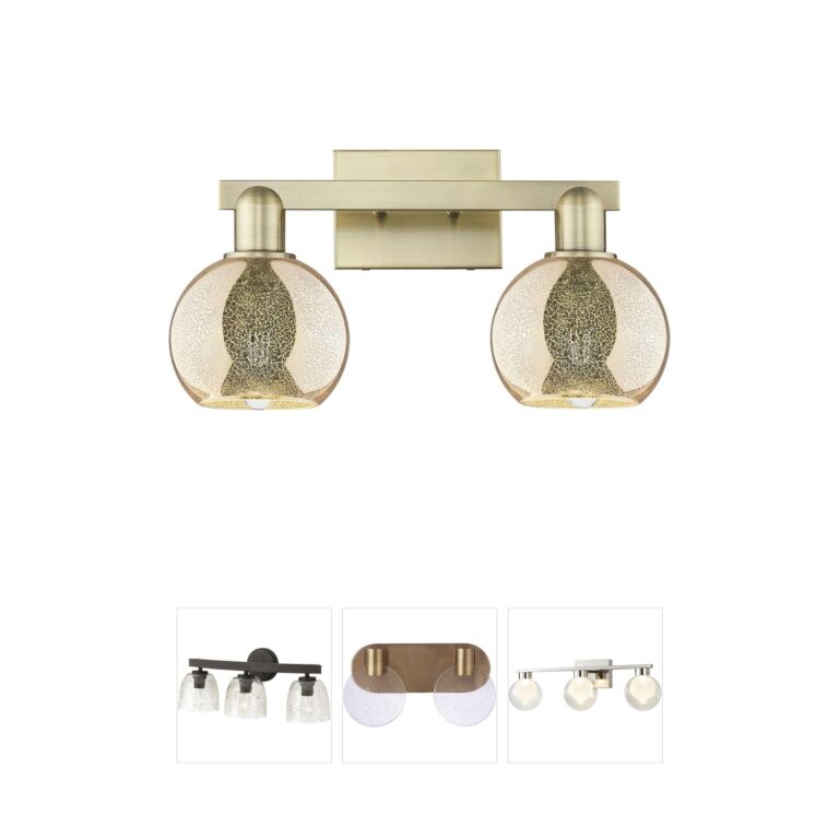 Innovations Lighting Arcadia Athens 2-Light Mercury Glass Vanity Sconce