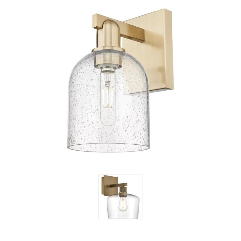 Innovations Lighting Arcadia Bella Champagne Bronze Seedy Glass Wall Sconce