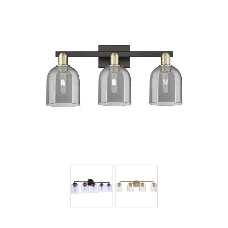 Innovations Lighting Arcadia Bella 3-Light Vanity in Black Antique Brass