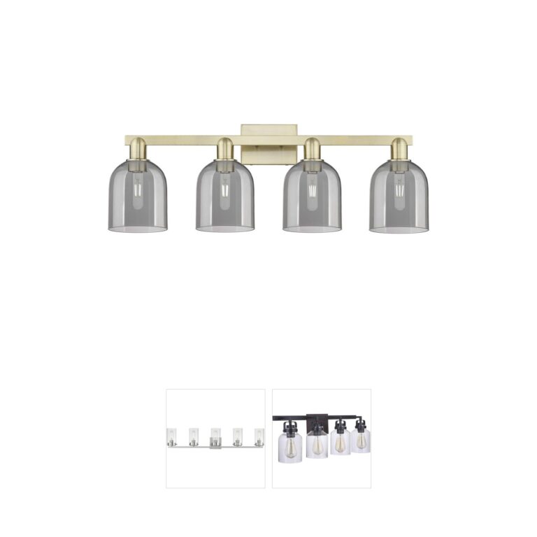 Innovations Lighting Arcadia Bella Antique Brass 4-Light Vanity