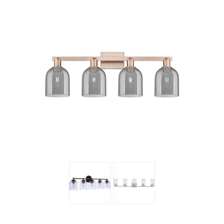Innovations Lighting Arcadia Bella 4-Light Antique Copper Vanity Light
