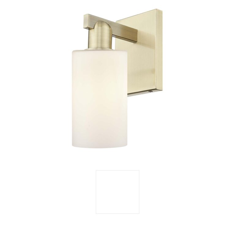 Innovations Lighting Arcadia Clymer Antique Brass Cast Brass Wall Sconce