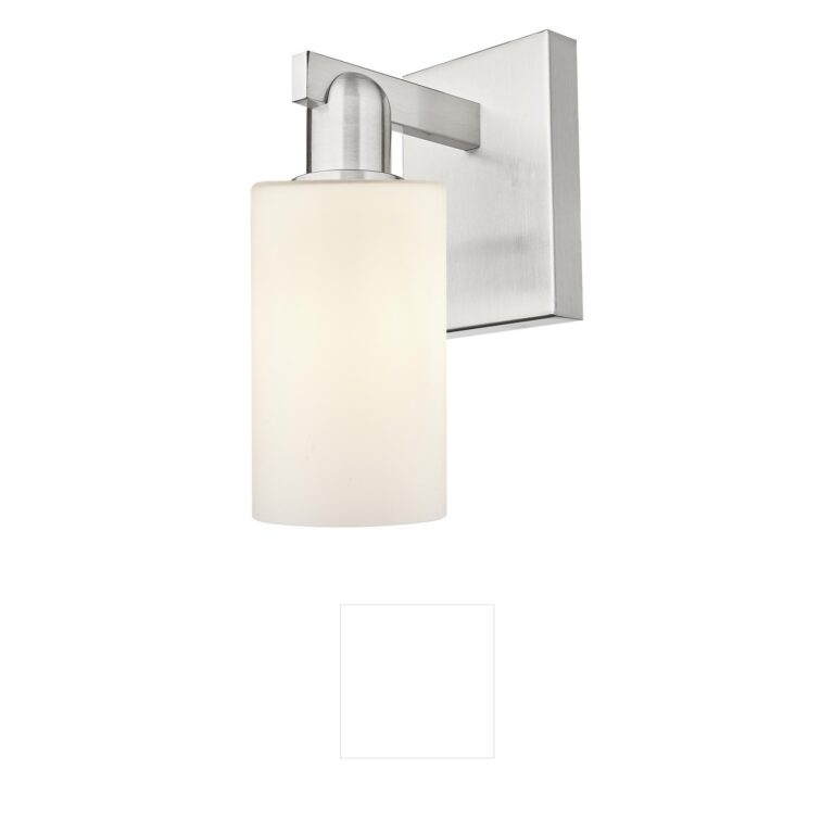 Innovations Lighting Arcadia Clymer 1-Light Sconce in Brushed Satin Nickel