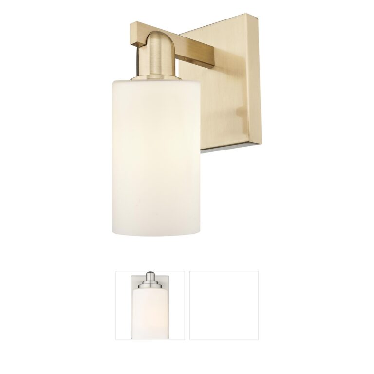 Innovations Lighting Arcadia Clymer Champagne Bronze Glass Wall Sconce