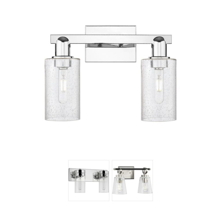 Innovations Lighting Arcadia Clymer 2-Light Polished Chrome Vanity Light