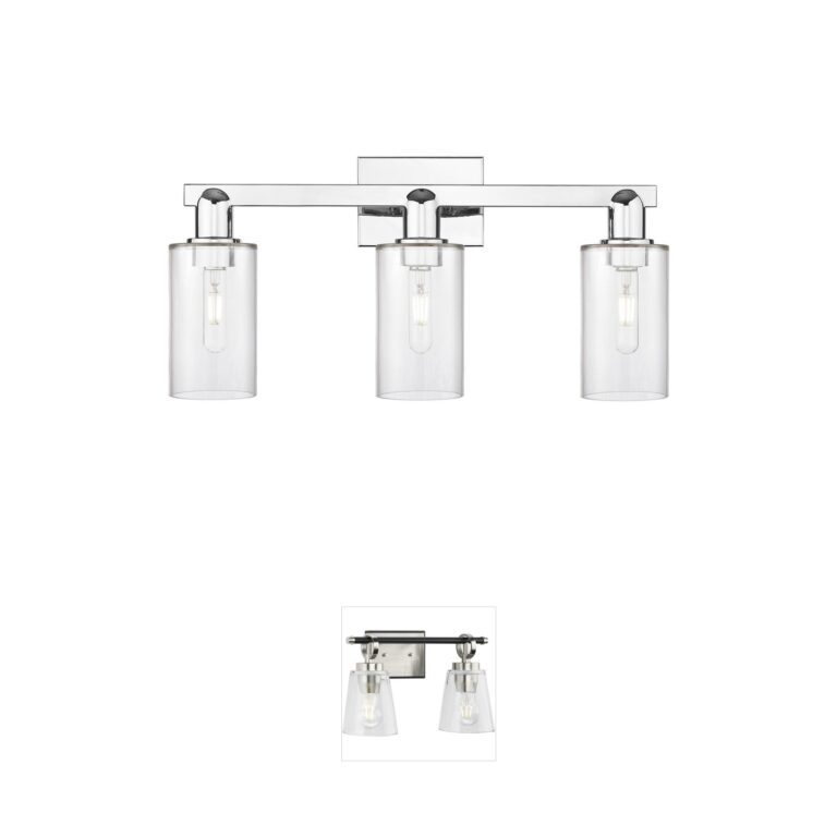 Innovations Lighting Arcadia Clymer 3-Light Polished Chrome Bath Vanity