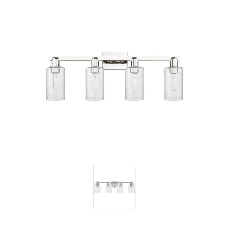 Innovations Lighting Arcadia Clymer 4-Light Polished Nickel Vanity