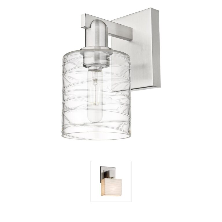 Innovations Lighting Arcadia Cobbleskill Deco Swirl Glass Wall Sconce