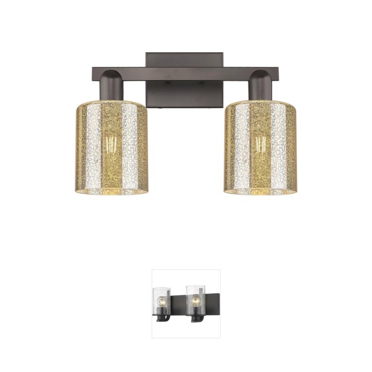 Innovations Lighting Arcadia Cobbleskill Oil Rubbed Bronze Vanity Light