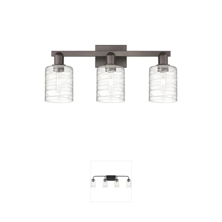 Innovations Lighting Arcadia Cobbleskill 3-Light Oil Rubbed Bronze Vanity