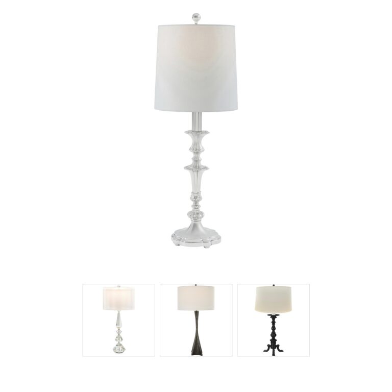 Theodore Alexander Brianna Nickel Plated Buffet Lamp