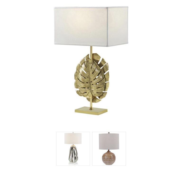 Theodore Alexander Balazo Polished Brass Table Lamp