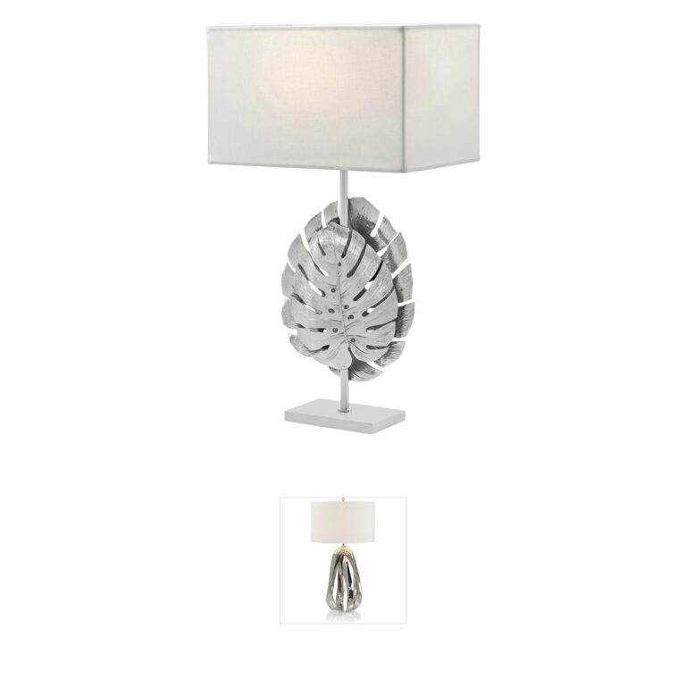 Theodore Alexander Balazo Nickel Plated Table Lamp