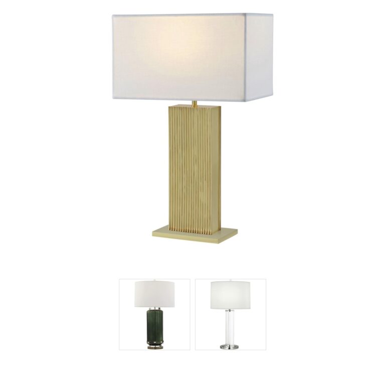 Theodore Alexander Simon Polished Brass Table Lamp