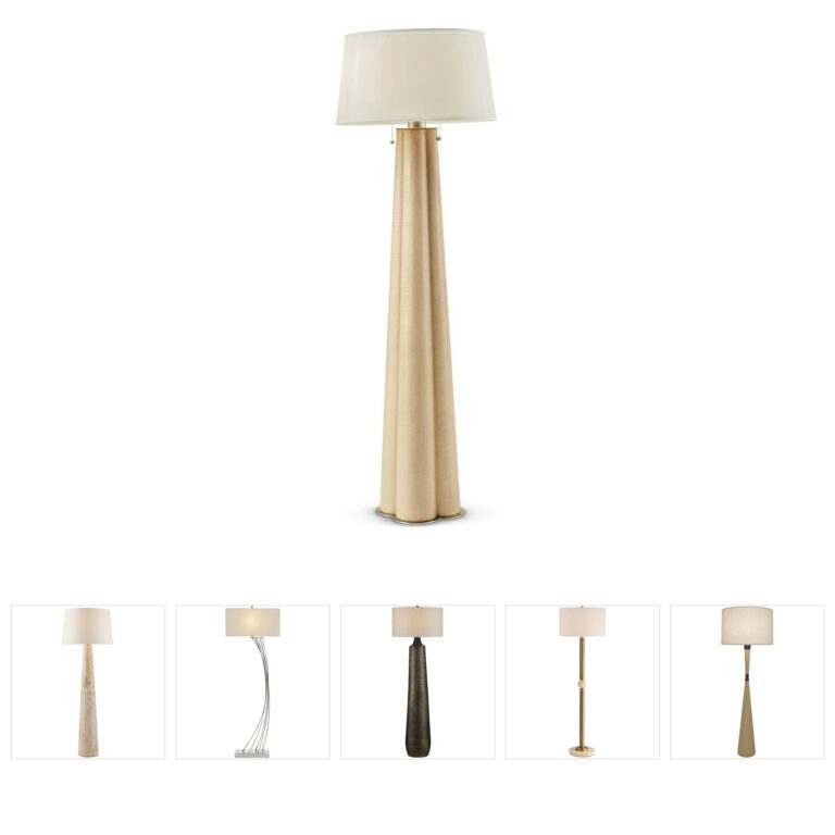 Theodore Alexander Origins Sesame Finish Floor Lamp
