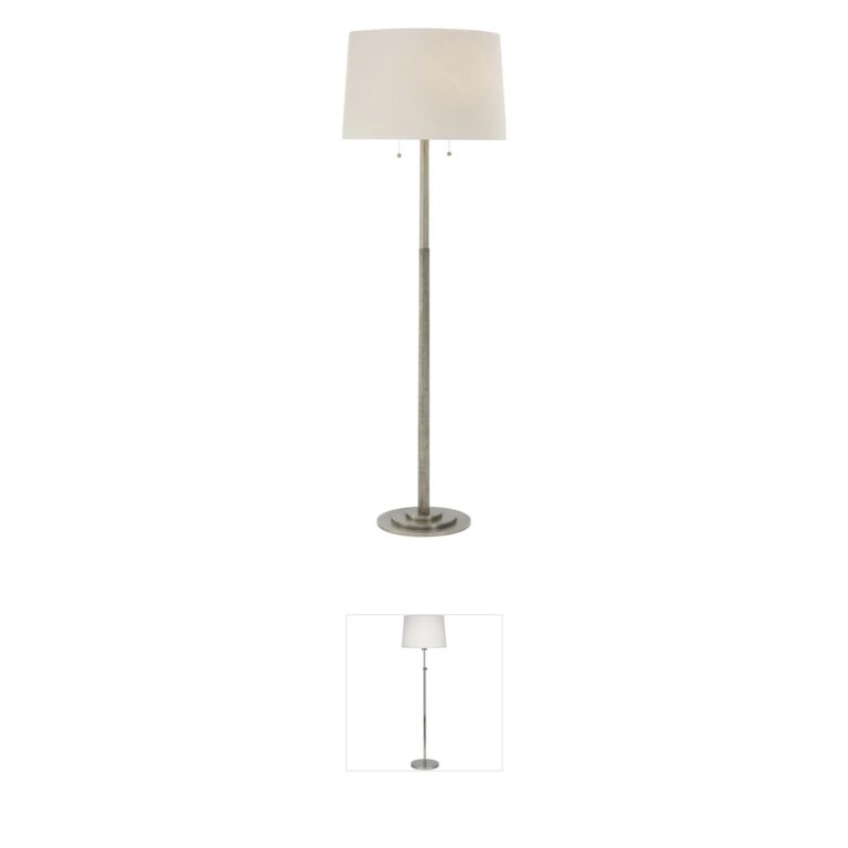 Theodore Alexander Balboa Dark Nickel Floor Lamp
