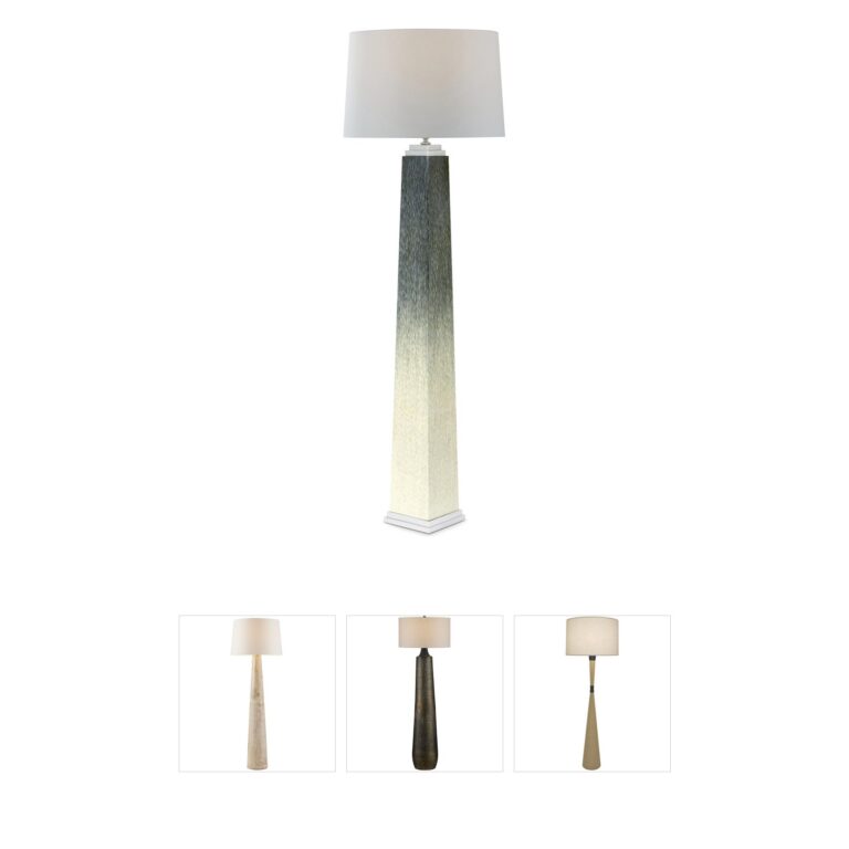 Theodore Alexander Panos Nickel Plated Floor Lamp