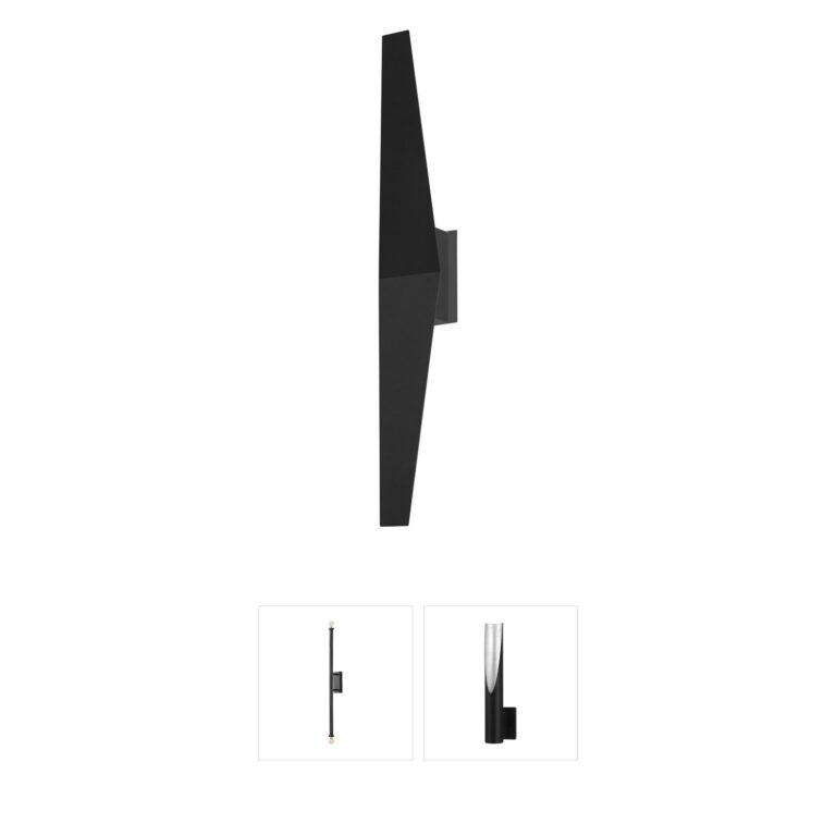 AFX Brink 36 Inch Black Integrated LED Wall Sconce