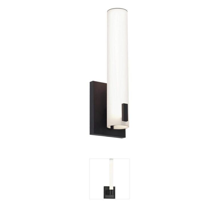 AFX Bowen 14" Black Integrated LED CCT-Selectable Wall Sconce