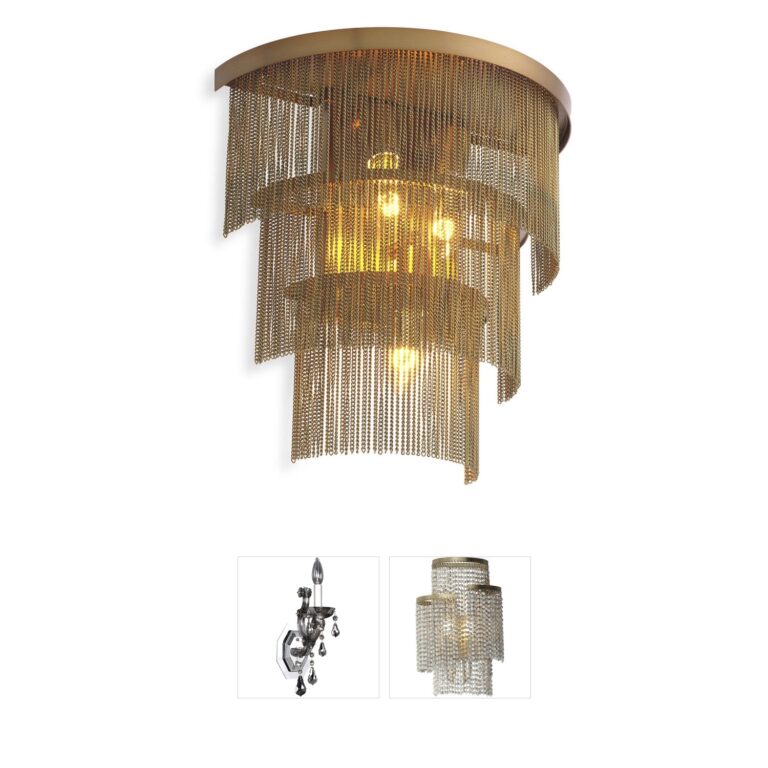 Eichholtz Tissot Antique Brass 3-Light Wall Sconce
