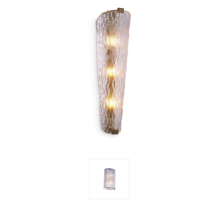 Eichholtz Todd Antique Brass and Handmade Glass Wall Sconce