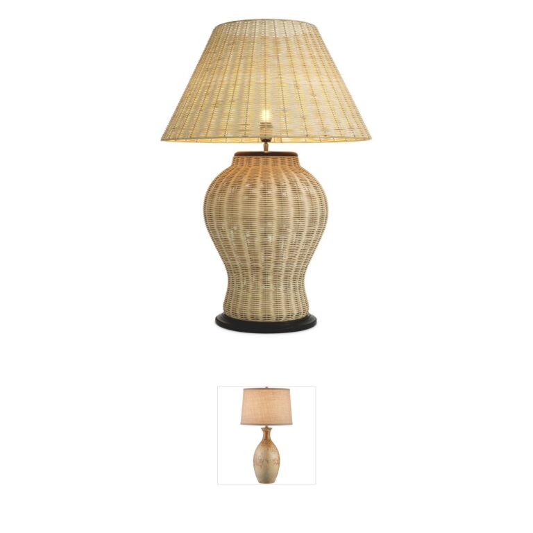Eichholtz Dupoint Natural Rattan Table Lamp