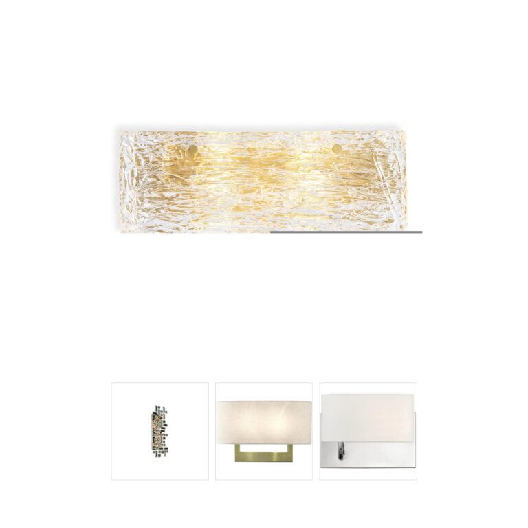 Eichholtz Almeria Antique Brass Handmade Glass Wall Sconce