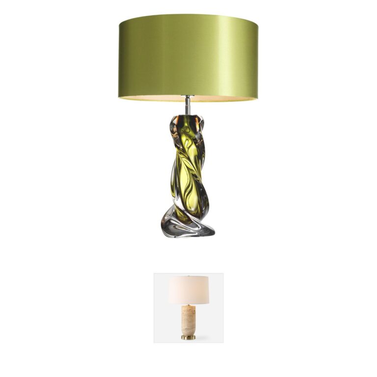 Eichholtz Carnegie Green Glass Table Lamp