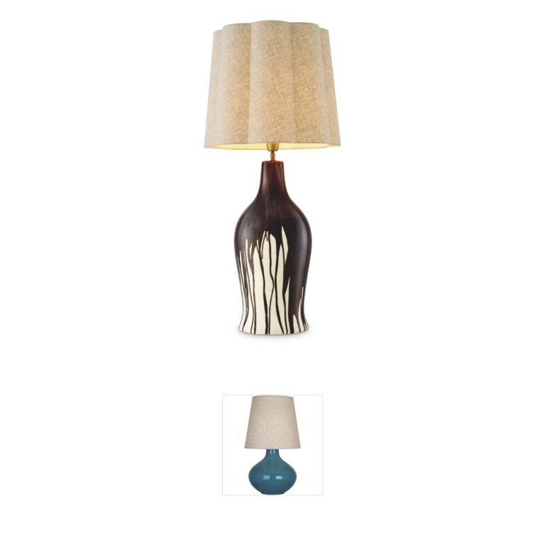 Eichholtz Beatriz Brown Drip-Effect Ceramic Table Lamp