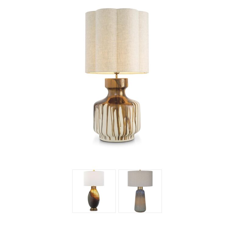 Eichholtz Lorena Brown Drip-Effect Table Lamp