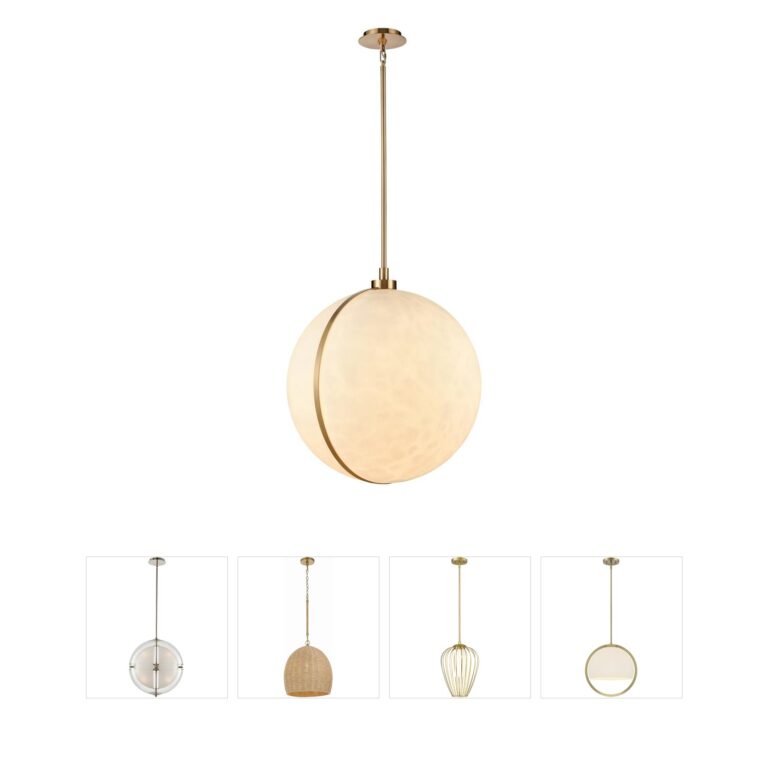 Arabela Lighting Lumis Faux Alabaster Pendant