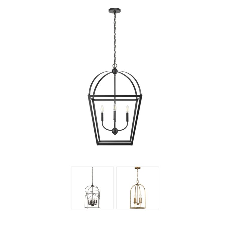 Millennium Lighting Kelsey 4-Light Matte Black Large Pendant