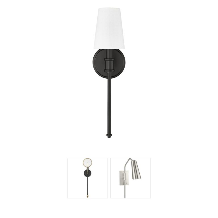 Millennium Lighting Adorra Matte Black Linen Wall Sconce