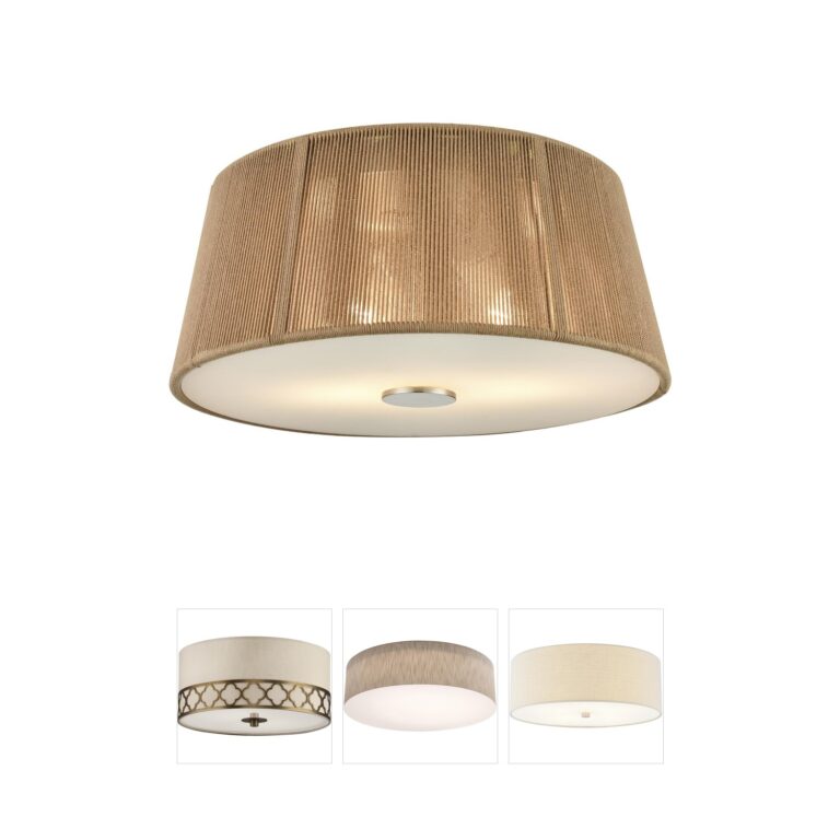 Millennium Lighting 2-Light Brushed Nickel Flush Mount
