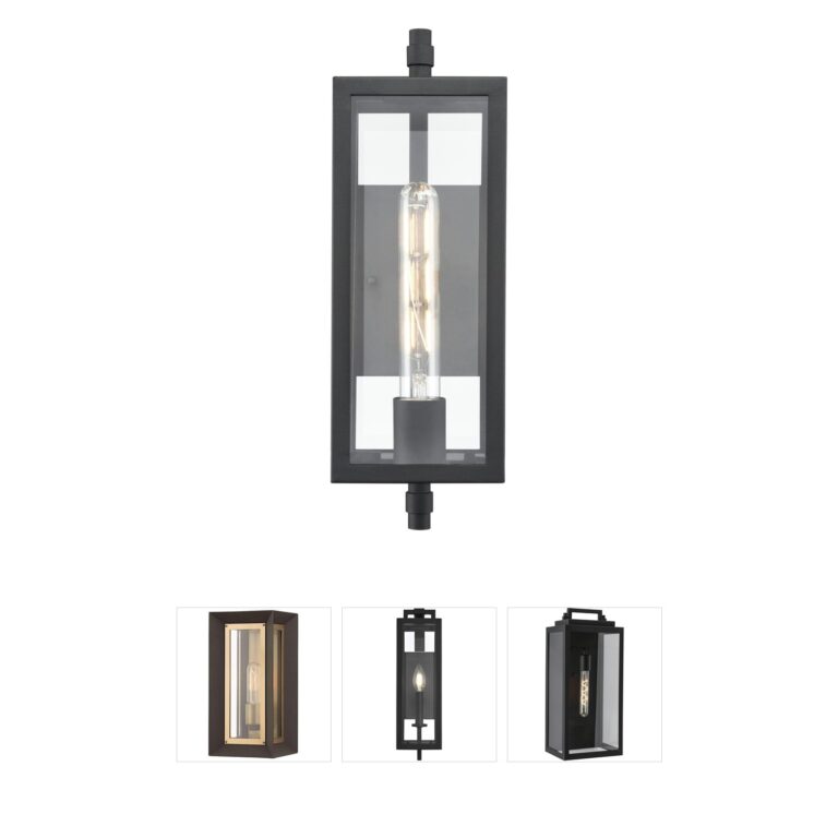 Millennium Lighting Messi Textured Black Outdoor Wall Sconce