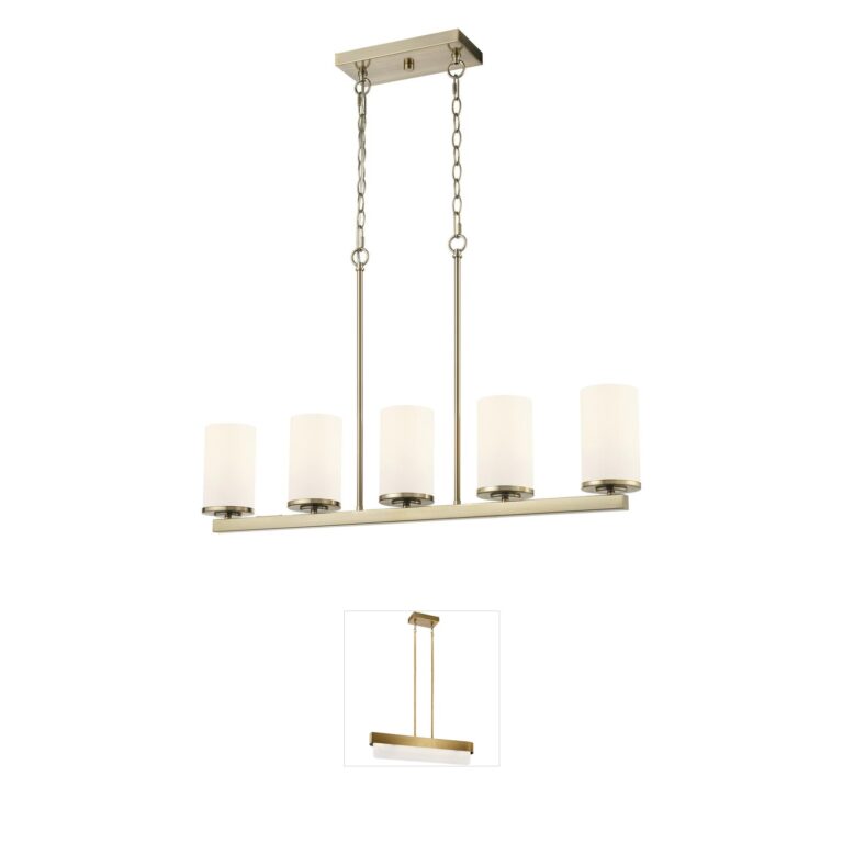 Millennium Lighting Verlana Modern Gold Steel Linear Chandelier