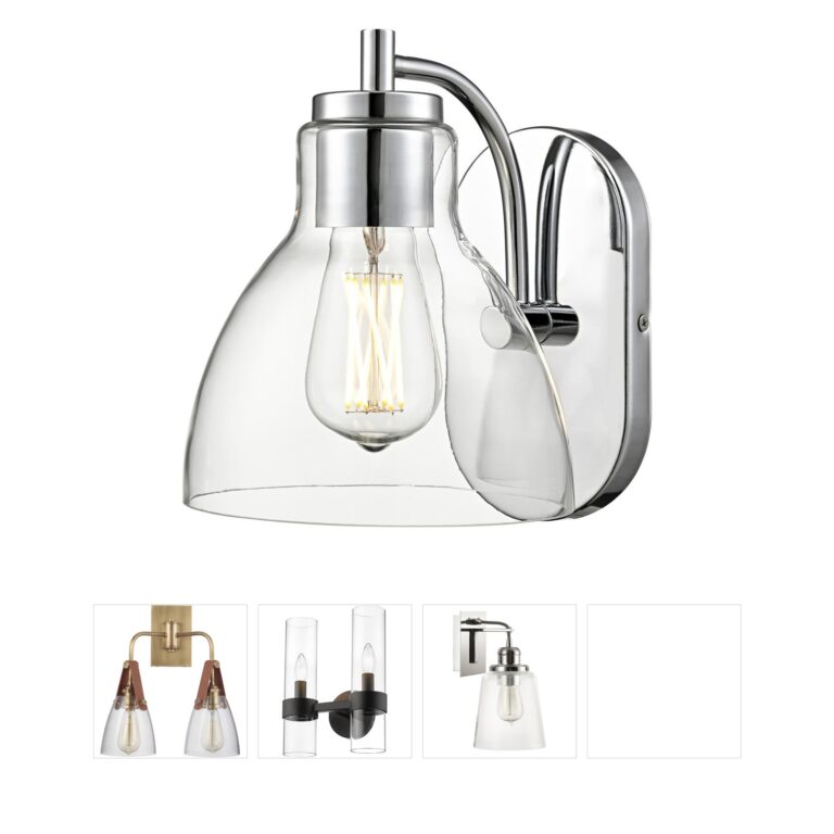 Millennium Lighting Knightsdale 1-Light Steel and Glass Wall Sconce