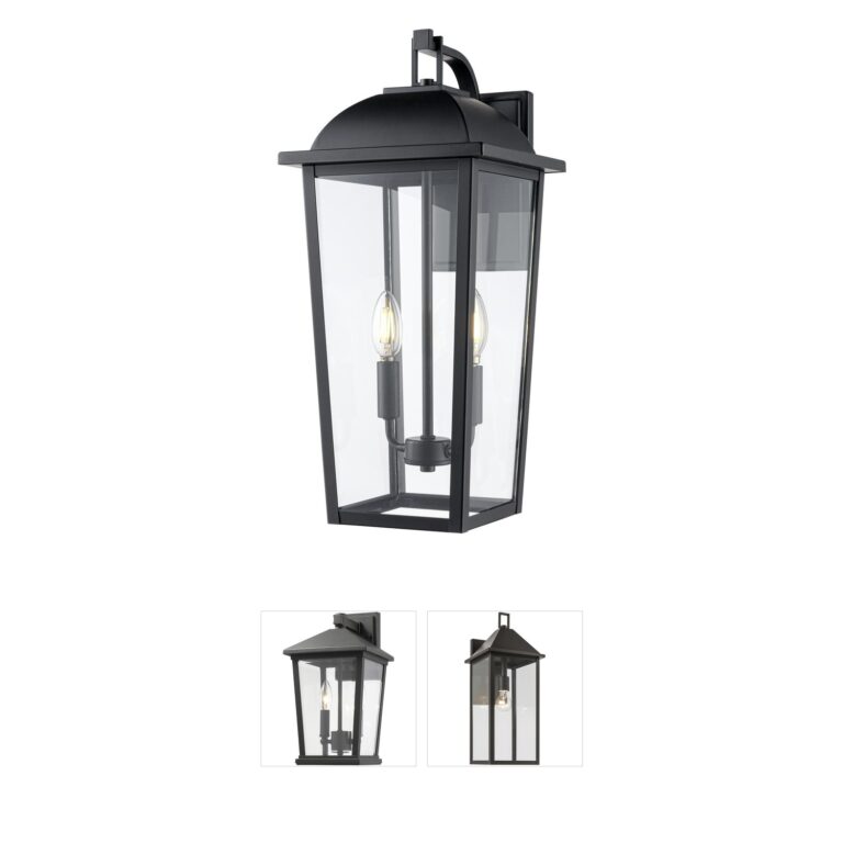 Millennium Lighting Houston 20.5" Powder Coated Black Outdoor Wall Lantern