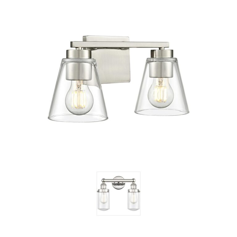 Millennium Lighting Strayhan 2-Light Brushed Nickel Steel Vanity Light