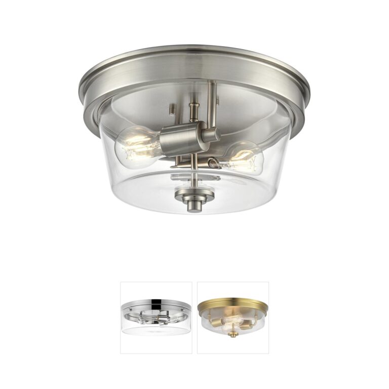 Millennium Lighting Strayhan Clear Glass Flush Mount