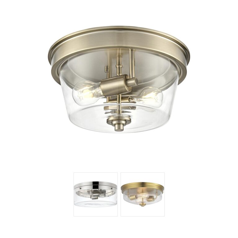 Millennium Lighting Strayhan Modern Gold Steel Flush Mount