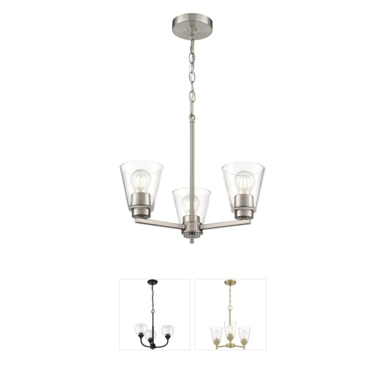 Millennium Lighting Strayhan Brushed Nickel Steel Chandelier