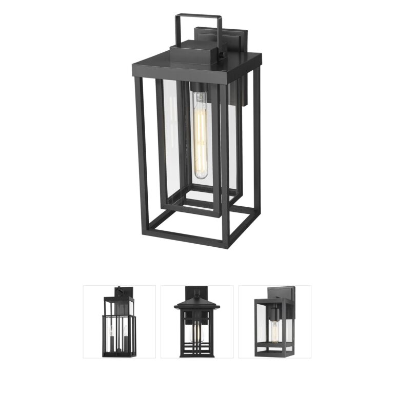 Millennium Lighting McDonough Powder Coated Black Outdoor Wall Lantern