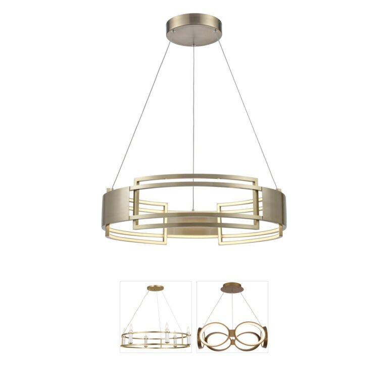 Atlas Lighting & Home Fashionista Champagne Gold LED Chandelier
