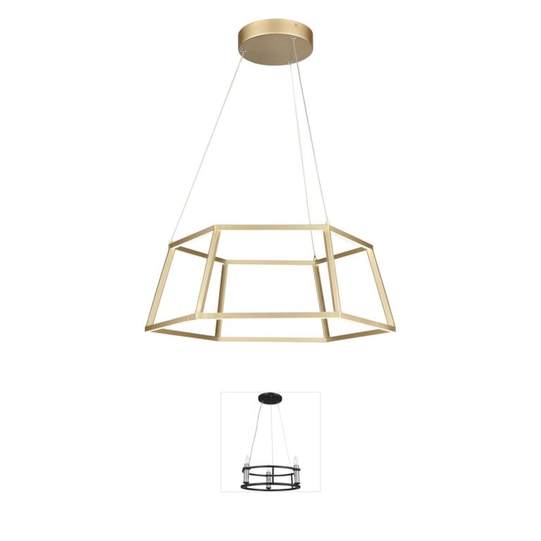 Atlas Lighting & Home Minimalist Geometric Integrated LED Chandelier