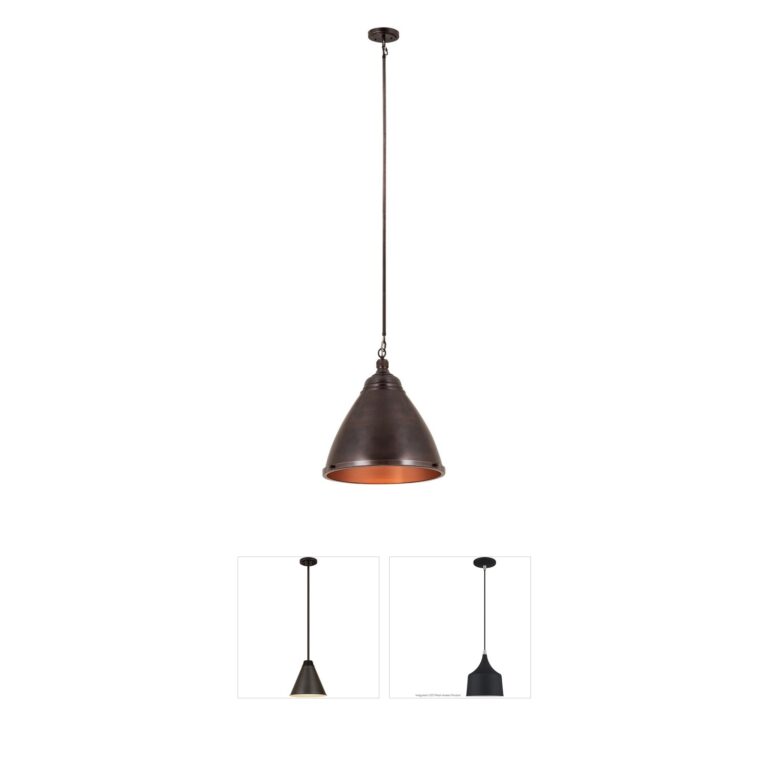 Atlas Lighting & Home Katelyn Dark Bronze Steel Pendant