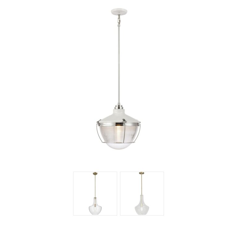 Atlas Lighting & Home Seaway Passage Ribbed Glass Pendant